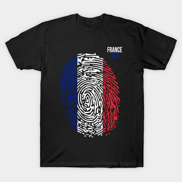 France Flag, Cool French Flag. French Roots T-Shirt by Jakavonis